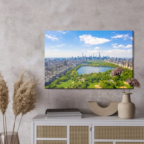 Obraz Na Płótnie Widok Z Lotu Ptaka Na Central Park W Nowym Jorku Obraz Na Płótnie Widok Z Lotu Ptaka Na Central Park W Nowym Jorku
