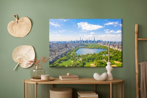 Obraz Na Płótnie Widok Z Lotu Ptaka Na Central Park W Nowym Jorku Obraz Na Płótnie Widok Z Lotu Ptaka Na Central Park W Nowym Jorku