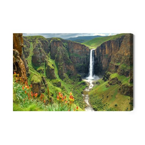 Obraz Na Płótnie Majestatyczny Wodospad W Lesotho Obraz Na Płótnie Majestatyczny Wodospad W Lesotho