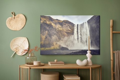 Obraz Na Płótnie Wodospad Skogafoss Na Islandii Obraz Na Płótnie Wodospad Skogafoss Na Islandii