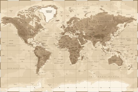 Obraz Na Płótnie Fizyczna Mapa Świata Obraz Na Płótnie Fizyczna Mapa Świata