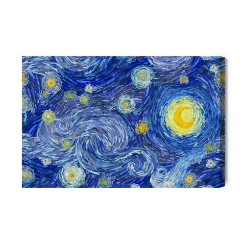 Obraz Na Płótnie Gwiaździste Niebo Na Styl Van Gogha Obraz Na Płótnie Gwiaździste Niebo Na Styl Van Gogha