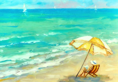 Obraz Na Płótnie Słoneczna Plaża I Morze Obraz Na Płótnie Słoneczna Plaża I Morze