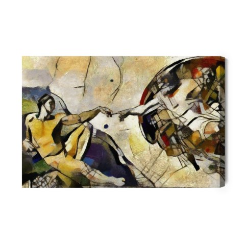 Obraz Na Płótnie Stworzenie Adama Na Styl Pablo Picasso Obraz Na Płótnie Stworzenie Adama Na Styl Pablo Picasso