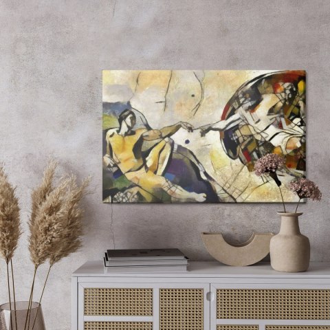 Obraz Na Płótnie Stworzenie Adama Na Styl Pablo Picasso Obraz Na Płótnie Stworzenie Adama Na Styl Pablo Picasso