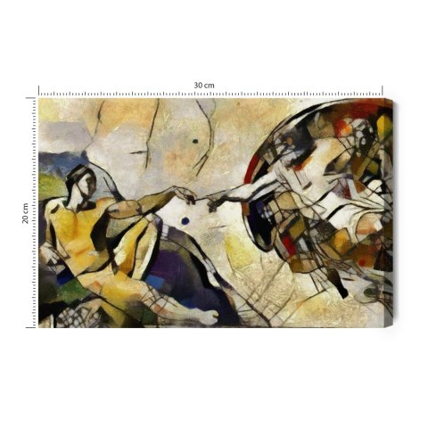 Obraz Na Płótnie Stworzenie Adama Na Styl Pablo Picasso Obraz Na Płótnie Stworzenie Adama Na Styl Pablo Picasso
