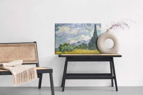 Obraz Na Płótnie Vincent Van Gogh "Pole Pszenicy Z Cyprysami" Reprodukcja Obraz Na Płótnie Vincent Van Gogh "Pole Pszenicy Z Cyprysami" Reprodukcja