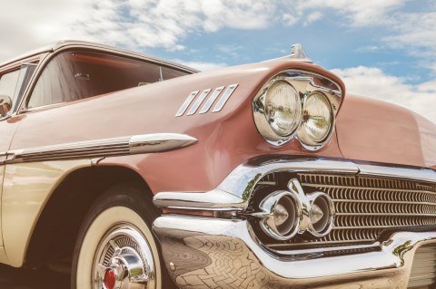 Obraz Wieloczęściowy Amerykańskie Auto Z Lat 50-Tych Xx Wieku Obraz Wieloczęściowy Amerykańskie Auto Z Lat 50-Tych Xx Wieku