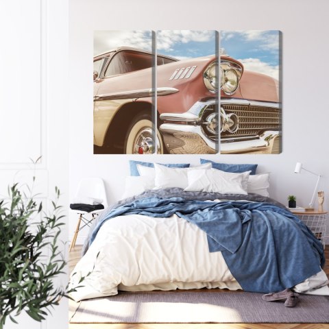 Obraz Wieloczęściowy Amerykańskie Auto Z Lat 50-Tych Xx Wieku Obraz Wieloczęściowy Amerykańskie Auto Z Lat 50-Tych Xx Wieku