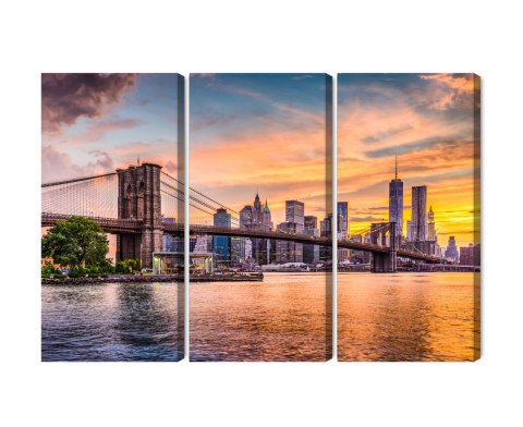Obraz Wieloczęściowy Krajobraz Panoramiczny New York City Obraz Wieloczęściowy Krajobraz Panoramiczny New York City