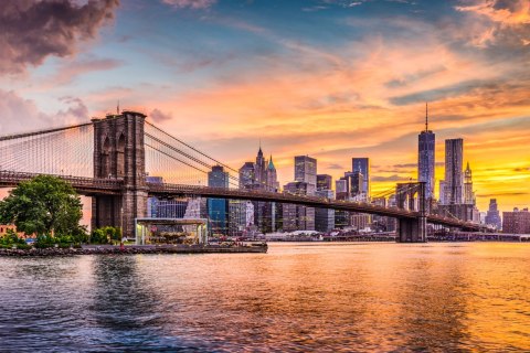 Obraz Wieloczęściowy Krajobraz Panoramiczny New York City Obraz Wieloczęściowy Krajobraz Panoramiczny New York City