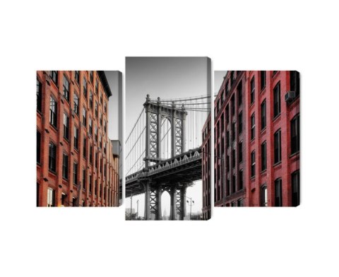 Obraz Wieloczęściowy Manhattan Bridge Widok Z Washington Street Obraz Wieloczęściowy Manhattan Bridge Widok Z Washington Street