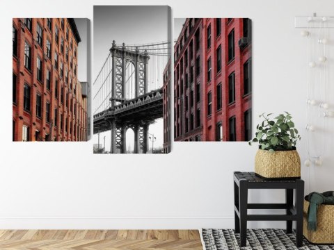 Obraz Wieloczęściowy Manhattan Bridge Widok Z Washington Street Obraz Wieloczęściowy Manhattan Bridge Widok Z Washington Street