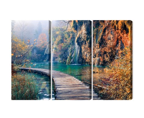 Obraz Wieloczęściowy Park Narodowy Jezior Plitwickich Obraz Wieloczęściowy Park Narodowy Jezior Plitwickich