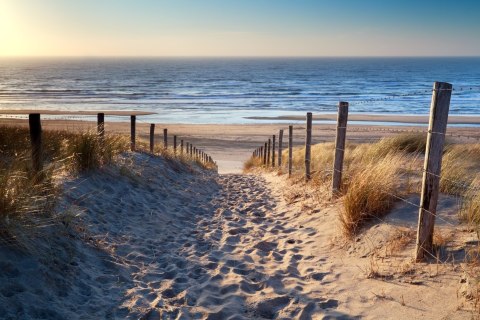 Obraz Wieloczęściowy Plaża Nad Morzem Północnym 3D Obraz Wieloczęściowy Plaża Nad Morzem Północnym 3D