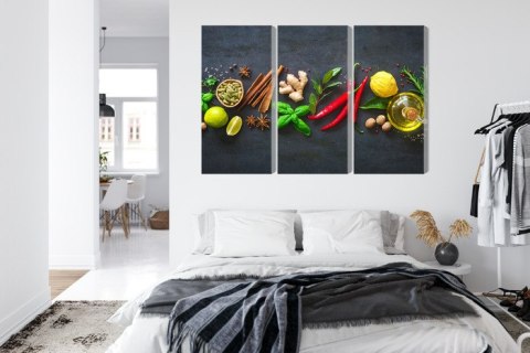 Obraz Wieloczęściowy Świeże Aromatyczne Przyprawy Obraz Wieloczęściowy Świeże Aromatyczne Przyprawy