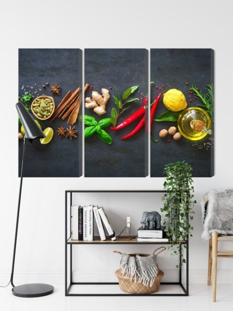 Obraz Wieloczęściowy Świeże Aromatyczne Przyprawy Obraz Wieloczęściowy Świeże Aromatyczne Przyprawy