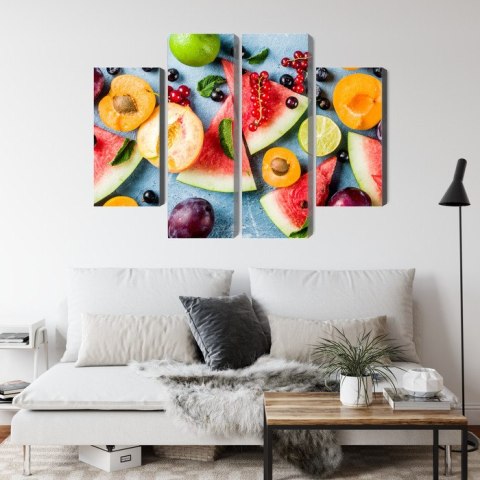 Obraz Wieloczęściowy Wakacyjne Owoce Obraz Wieloczęściowy Wakacyjne Owoce