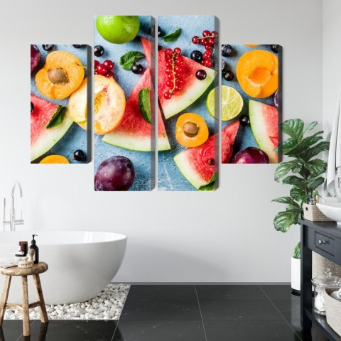 Obraz Wieloczęściowy Wakacyjne Owoce Obraz Wieloczęściowy Wakacyjne Owoce