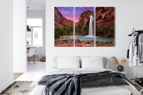Obraz Wieloczęściowy Wodospady W Havasupai Obraz Wieloczęściowy Wodospady W Havasupai