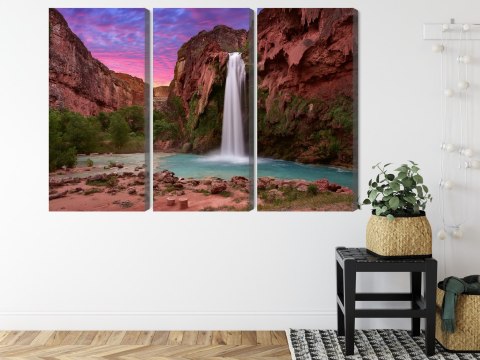 Obraz Wieloczęściowy Wodospady W Havasupai Obraz Wieloczęściowy Wodospady W Havasupai