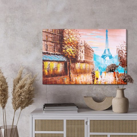 Obraz Na Płótnie Abstrakcyjny Widok Na Paryż Obraz Na Płótnie Abstrakcyjny Widok Na Paryż