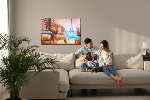 Obraz Na Płótnie Abstrakcyjny Widok Na Paryż Obraz Na Płótnie Abstrakcyjny Widok Na Paryż