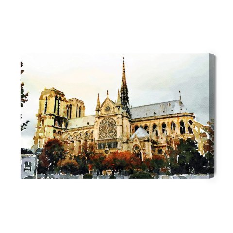 Obraz Na Płótnie Katedra Notre Dame Jak Malowana Obraz Na Płótnie Katedra Notre Dame Jak Malowana