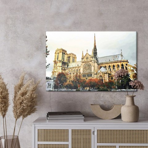 Obraz Na Płótnie Katedra Notre Dame Jak Malowana Obraz Na Płótnie Katedra Notre Dame Jak Malowana