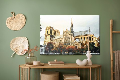 Obraz Na Płótnie Katedra Notre Dame Jak Malowana Obraz Na Płótnie Katedra Notre Dame Jak Malowana
