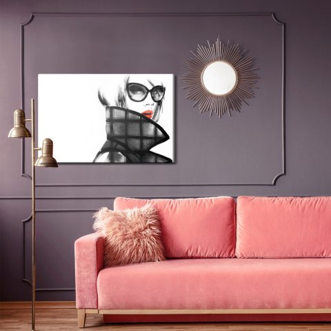 Obraz Na Płótnie Stylowy Kobiecy Portret Obraz Na Płótnie Stylowy Kobiecy Portret