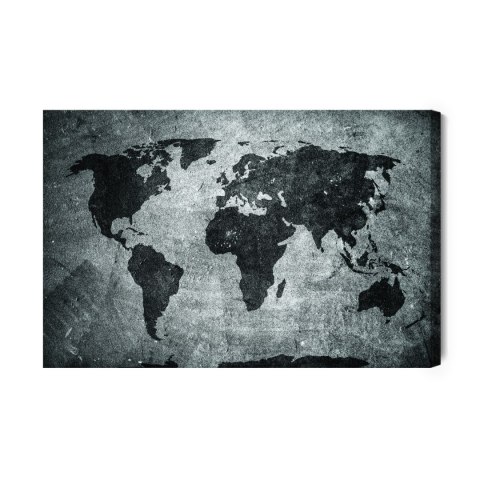 Obraz Na Płótnie Mapa Świata Vintage Obraz Na Płótnie Mapa Świata Vintage