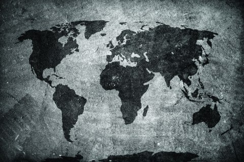 Obraz Na Płótnie Mapa Świata Vintage Obraz Na Płótnie Mapa Świata Vintage