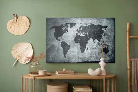 Obraz Na Płótnie Mapa Świata Vintage Obraz Na Płótnie Mapa Świata Vintage