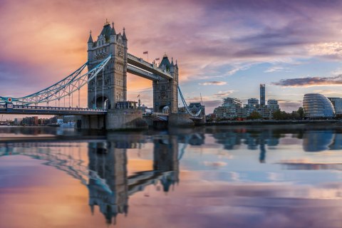 Obraz Na Płótnie Panorama Londynu 3D Obraz Na Płótnie Panorama Londynu 3D