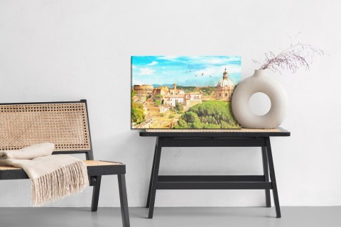 Obraz Na Płótnie Panorama Rzymu Jak Malowana Obraz Na Płótnie Panorama Rzymu Jak Malowana