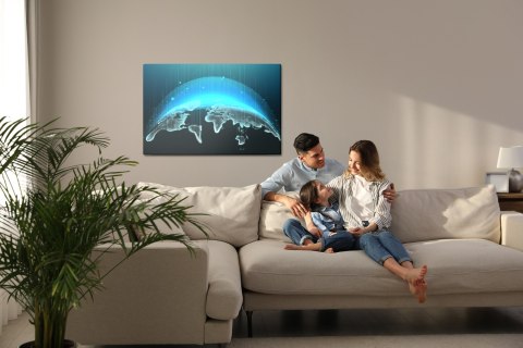 Obraz Na Płótnie Modernistyczna Mapa Świata 3D Obraz Na Płótnie Modernistyczna Mapa Świata 3D