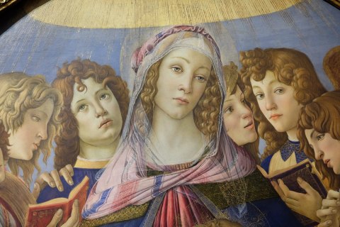 Obraz Na Płótnie Sandro Botticelli "Madonna Z Granatem" Reprodukcja