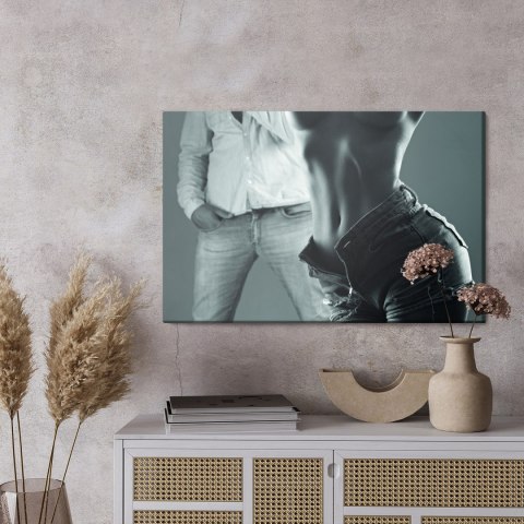 Obraz Na Płótnie Para W Sensualnej Pozie Obraz Na Płótnie Para W Sensualnej Pozie