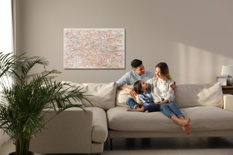 Obraz Na Płótnie Mapa Londynu I Okolic Obraz Na Płótnie Mapa Londynu I Okolic