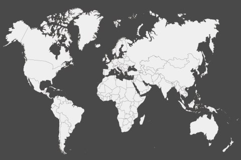 Obraz Na Płótnie Klasyczna Mapa Świata
