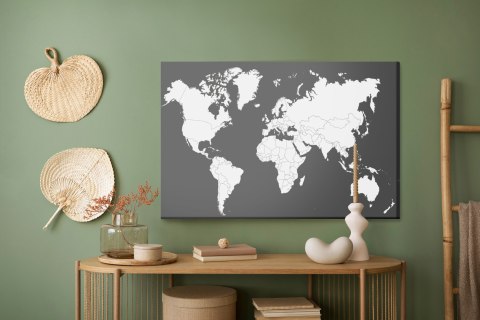 Obraz Na Płótnie Klasyczna Mapa Świata