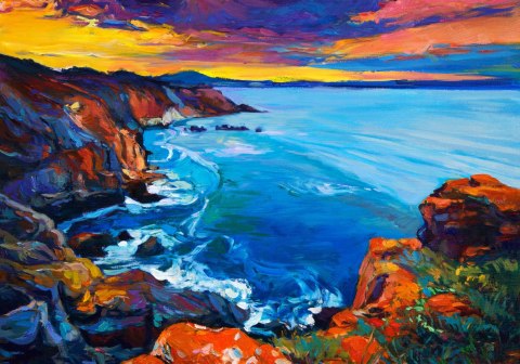 Obraz Na Płótnie Morze I Klify Obraz Na Płótnie Morze I Klify