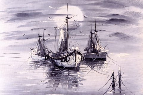 Obraz Na Płótnie Morze I Statki Jak Malowane Obraz Na Płótnie Morze I Statki Jak Malowane