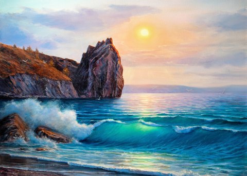 Obraz Na Płótnie Morze O Poranku Obraz Na Płótnie Morze O Poranku