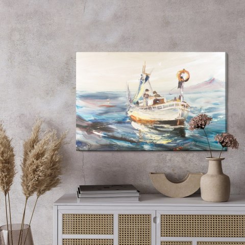 Obraz Na Płótnie Morze Statek I Rybacy Obraz Na Płótnie Morze Statek I Rybacy