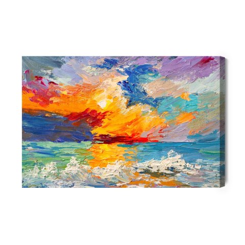 Obraz Na Płótnie Morze W Stylu Abstrakcyjnym Obraz Na Płótnie Morze W Stylu Abstrakcyjnym