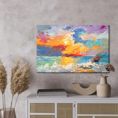 Obraz Na Płótnie Morze W Stylu Abstrakcyjnym Obraz Na Płótnie Morze W Stylu Abstrakcyjnym