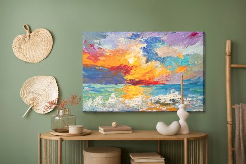 Obraz Na Płótnie Morze W Stylu Abstrakcyjnym Obraz Na Płótnie Morze W Stylu Abstrakcyjnym