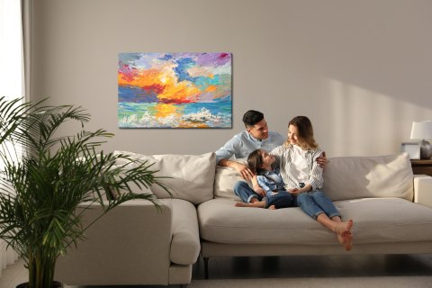 Obraz Na Płótnie Morze W Stylu Abstrakcyjnym Obraz Na Płótnie Morze W Stylu Abstrakcyjnym